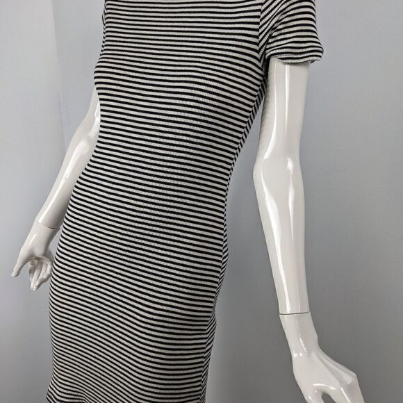 Brandy Melville striped black and white dress short sleeve mini One size - Picture 6 of 6